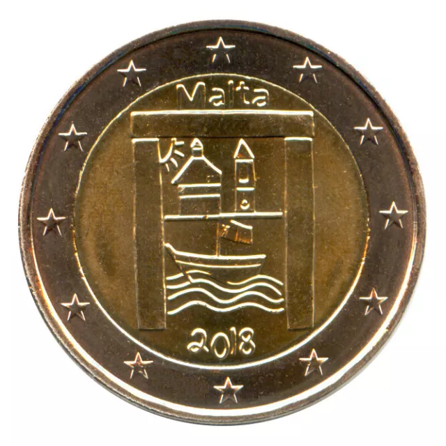 2 Euro Münze Malta 2018 Kulturerbe Gedenkmünze Sondermünze