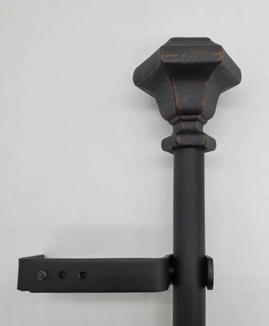 Harris 5/8" Adjustable Curtain Rod - Black, Three Sizes
