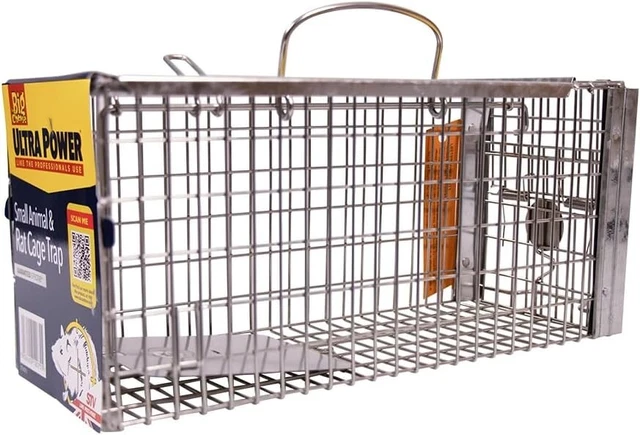 MOUSE RAT CAGE Trap Humane Easy Live Catcher Large Vermin Rodent Metal Pest Bait