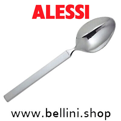 Alessi 4180/4 Dry Cucchiaio da Dessert in Acciaio Lucido con Manico Satinato Set da 6 