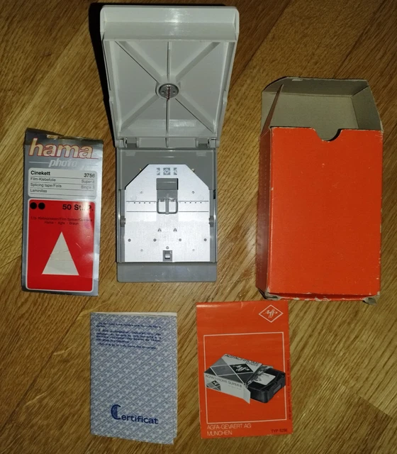 Colleuse AGFA F8S KLEBEPRESSE 5256 avec certificat et notice Super 8