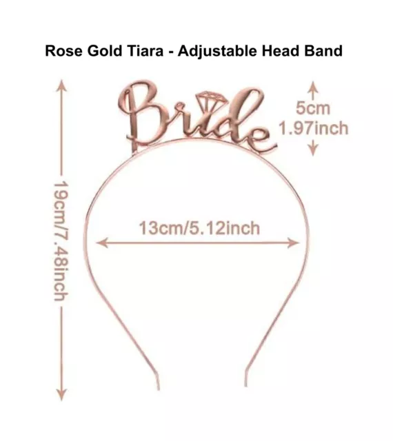 Bride To Be Bridesmaid Tiara Crown Headband Hen Party Wedding-Accessories-hairs