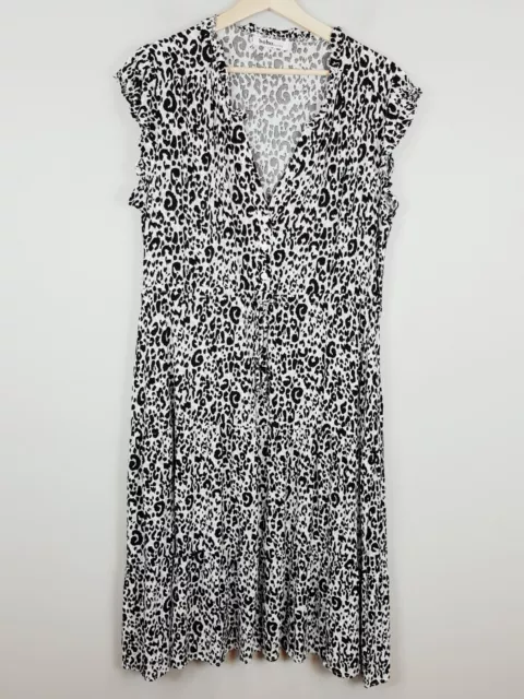 [ BOHO AUSTRALIA ] Womens Leopard Print Dress  | Size L or AU 14