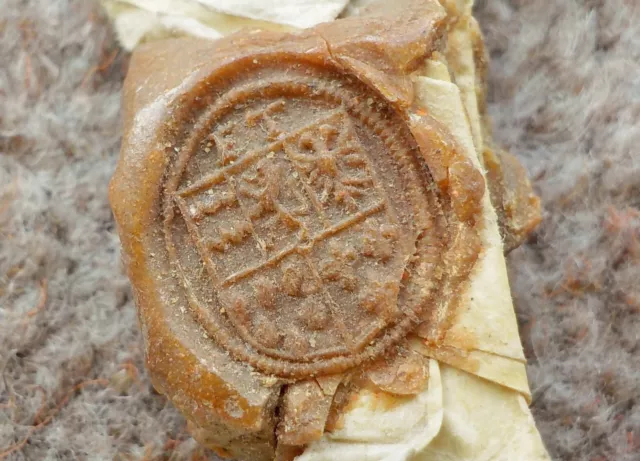 1612 Maplestead Essex 17th century Vellum Deed Document Indenture nice wax seal