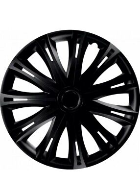 16" Black Wheel Trims Caps Plastic Covers Trims Set of 4 For Fiat Makes & Models
