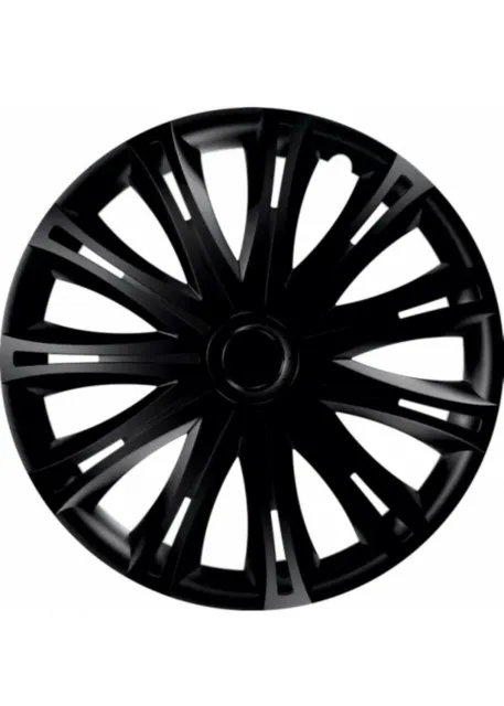 16" Black Wheel Trims Caps Plastic Covers Trims Set of 4 For Vauxhall Vivaro Van