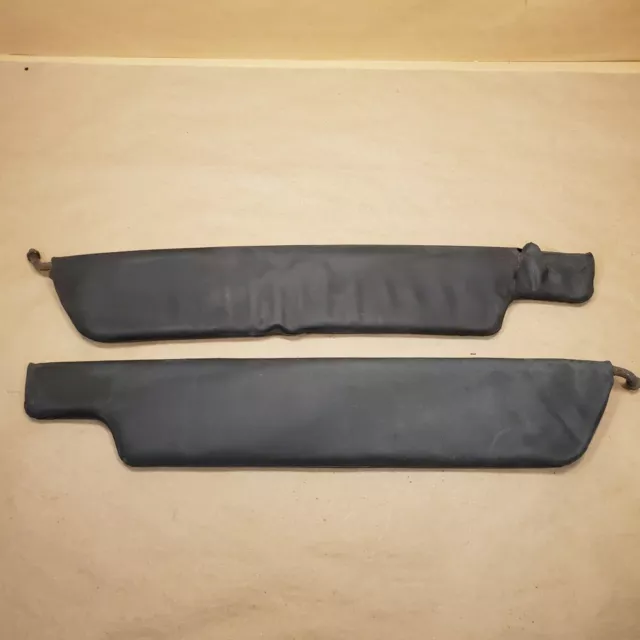 Original Jaguar XKE E-Type DHC Roadster Sunvisor Pair Black BD38499