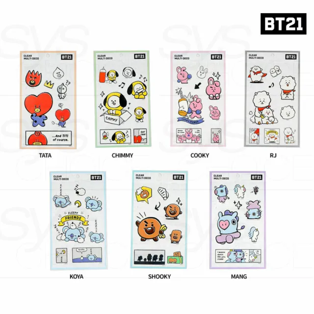 BTS BT21 Official Authentic Goods Multi Deco Stickers 7SET By Kumhong + Tracking