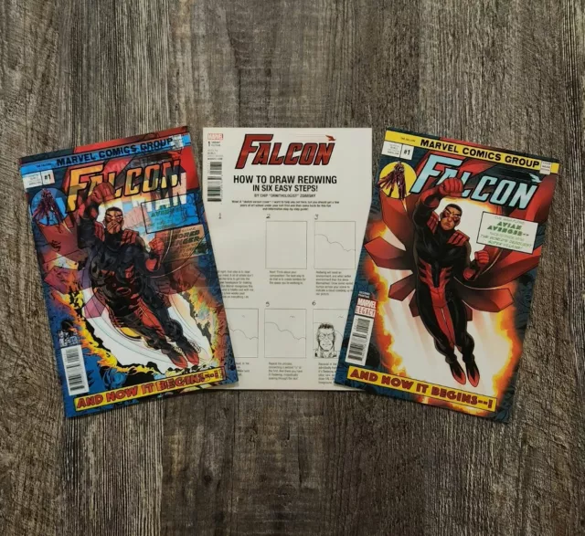 Falcon 1 Variant, 2nd print Torque Iron Man 71 Homage, Lenticular 2018 🔥🔑🔥