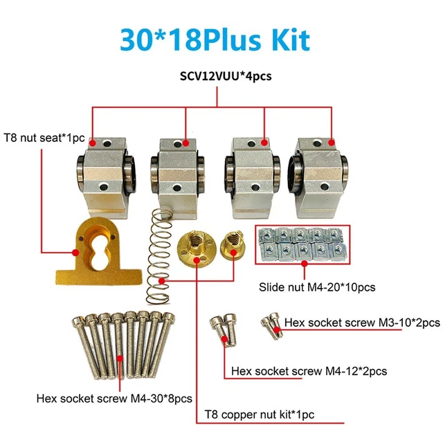 CNC ROUTER UPGRADE Kit Complete Upgrade Kit Metal Structure SCS12VUU ...