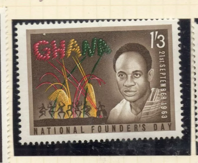 Ghana 1963 Early Issue Fine Mint Hinged 1S.3d. NW-167935