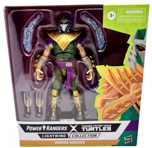 Power Rangers X TMNT Morphed Shredder Green Ranger MMPR Lightning Collection New