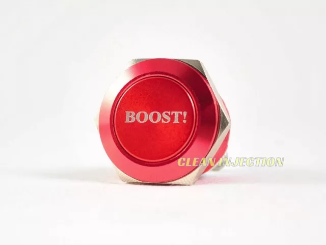 Rosso Impulso 19MM Nitroso Ossido NOS Billet Momentaneo Attivazione Push Bottoni