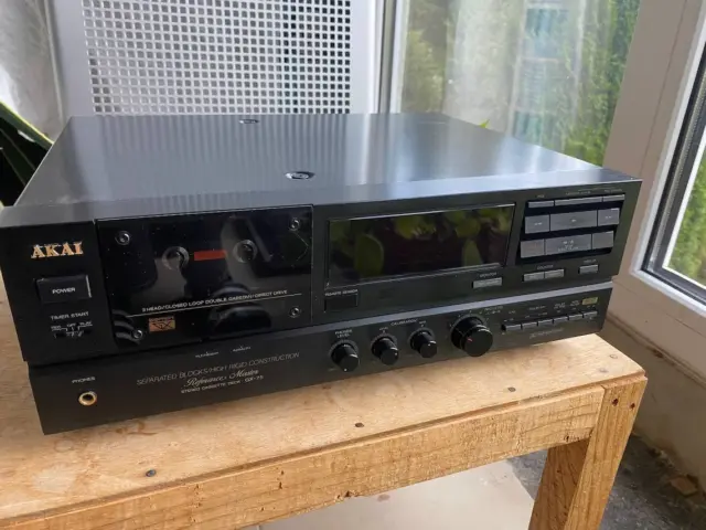 Akai GX-75 cassete deck tape deck vintage retro hi-fi audio record player