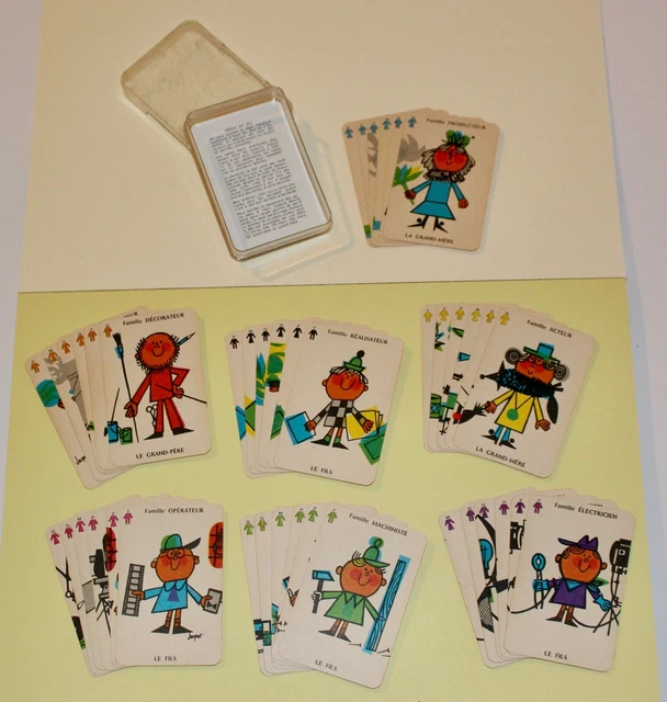 Jeu des 7 familles - Les métiers, 45 cartes