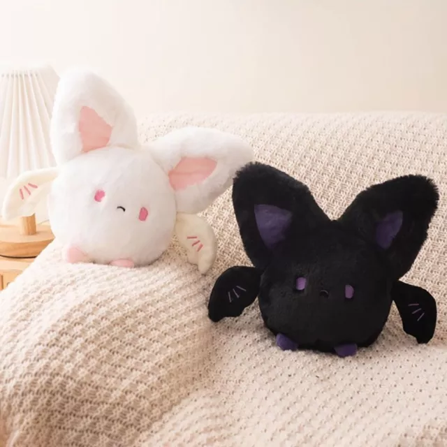 Plush Bat Doll Black/White Devil Plush Doll Kawaii Bat Stuffed Toy