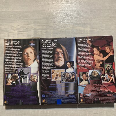 star wars trilogy vcr set