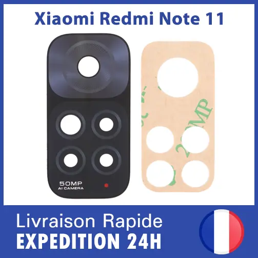 Caméra Verre pour XIAOMI REDMI NOTE 11 Lentille Vitre Objectif de la Caméra Lens