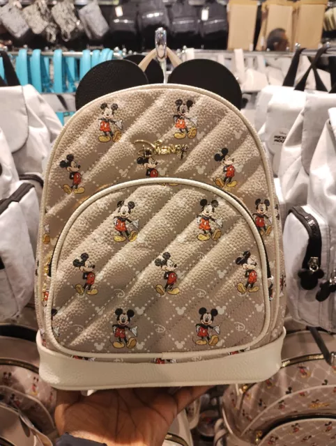 Womens Girls PRIMARK Disney’s Mickey Mouse Backpack Faux Leather Brand New Gift