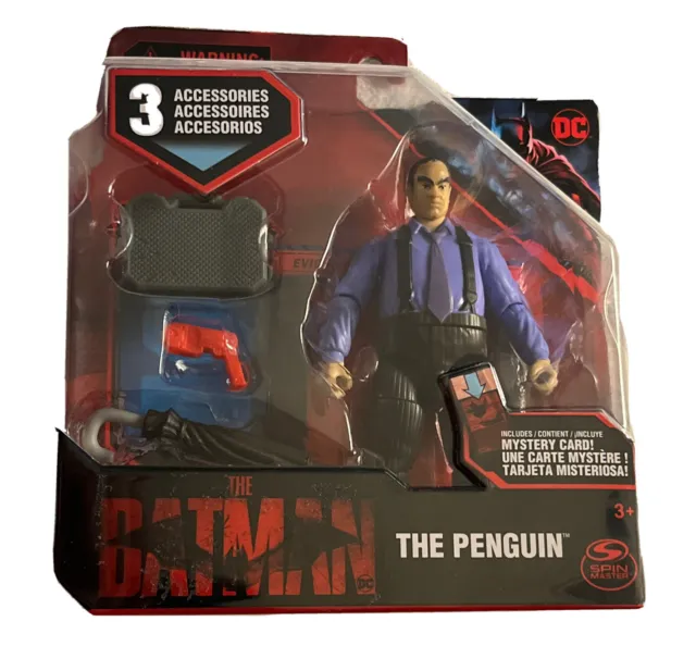 ✅  Spin Master THE PENGUIN action figure WITH Mystery Card From The Batman Movie