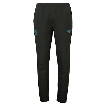 Everton Football Kid's Pants (Size 11-12y) Umbro Black Presentatioon Pants - New