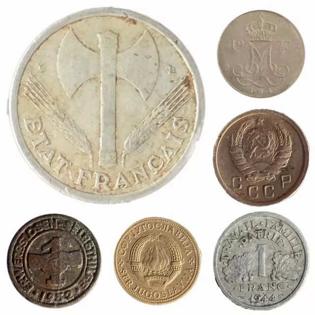 Münzsammlung Weltmünzen/Coins mit alten/seltenen Raritäten 3