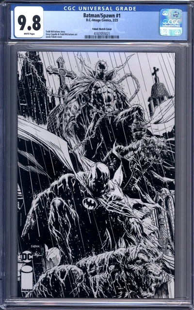 Batman/Spawn #1 Jason Fabok 1:25 Sketch Variant 1st Print DC/Image CGC 9.8