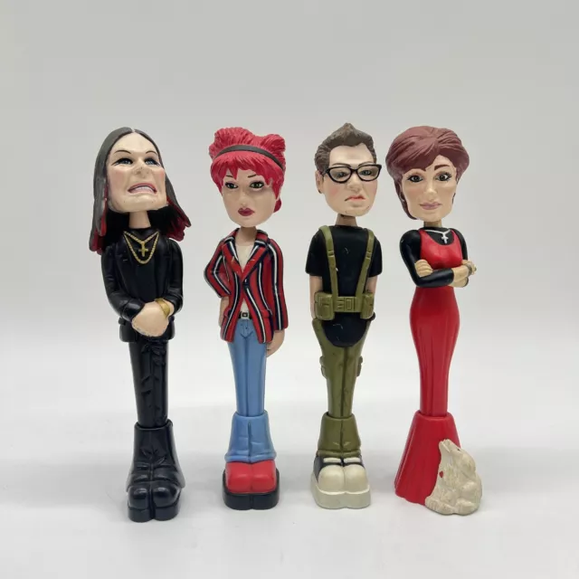 The Osbourne Family Kelly Jack Ozzy Sharon Bobble Head Pen Toy Complete Untested