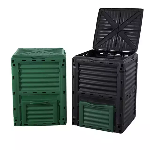 Elora Compost Bin 300L Composter Food Waste Recycling Kitchen Garden Scrap Aerat