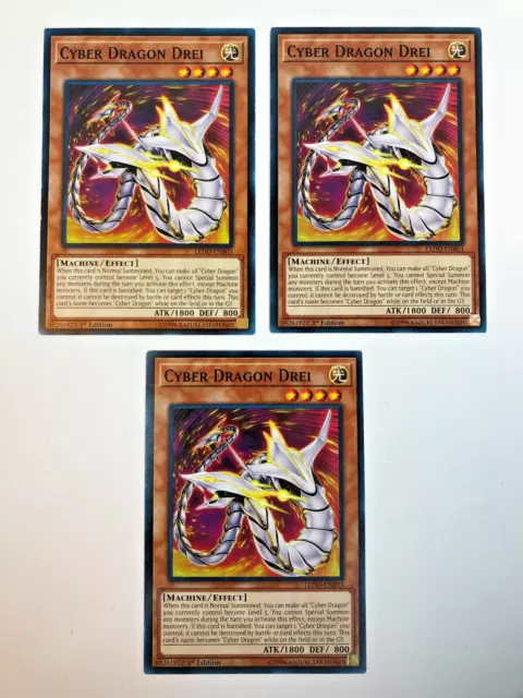 YuGiOh! CYBER DRAGON DREI: LEDD-ENB03 COMMON 1st Edition NM