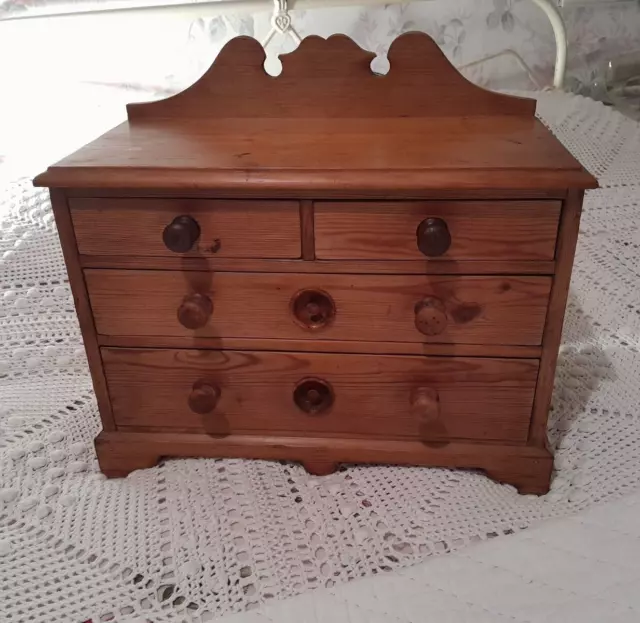 Antique Miniature Chest of Drawers  Cabinet / Salesman’s Apprentice Piece /Spice