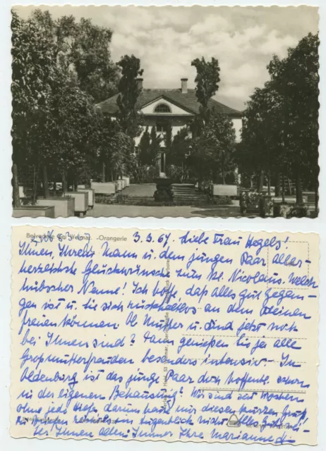 89527 - Belvedere near Weimar - orangery - real photo - postcard, dated 3.3.1957