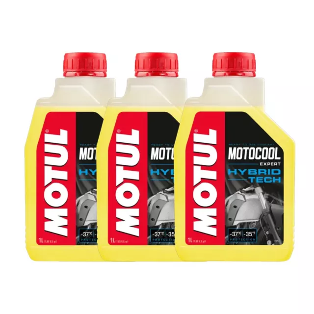 Motul Motocool Expert Hybrid Tech Flüssigkeit Kühlmittel Motorrad Ready Gelb