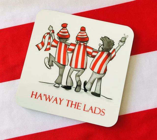 Sunderland Calcio Coaster Square. Regalo festa del papà *spedizione gratuita 100 mm x 100 mm