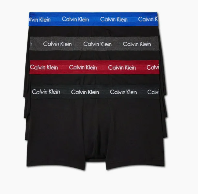 Calvin Klein Cotton Classic Low Rise Brief 4-pack U4183 in Black