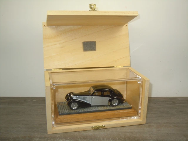 Figurine Ettore Bugatti à Cheval – Heco Miniatures 1/43, Résine Blanche, Occasion