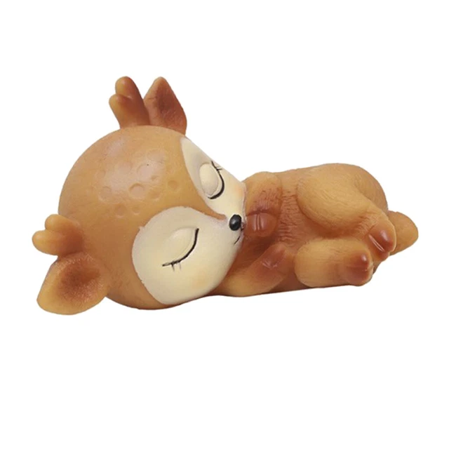 4er Set schöne Hirschfiguren Kawaii Ornamente Kinder Spielzeug Rehkitz 2
