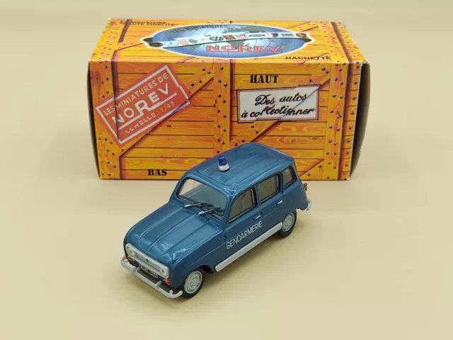 1/43 Renault 4 4L R4 GTL Gendarmerie Bleu 1983 Norev