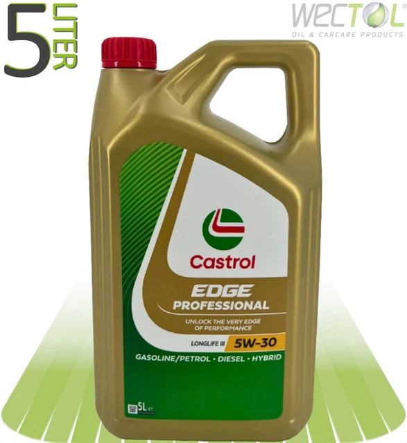 5 LITRI OLIO MOTORE CASTROL EDGE TITANIUM FST LONGLIFE III 5W30 LL - Foto 3