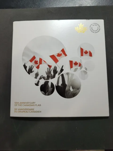 2017 CANADA - 50th ANNIVERSARY of the CANADIAN FLAG - Special 25 Cent Coins