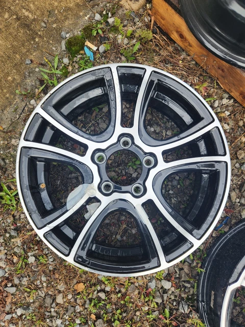 15" x  5" ALUMINUM TRAILER WHEEL 5-LUG ON 4.5 INCHES  -