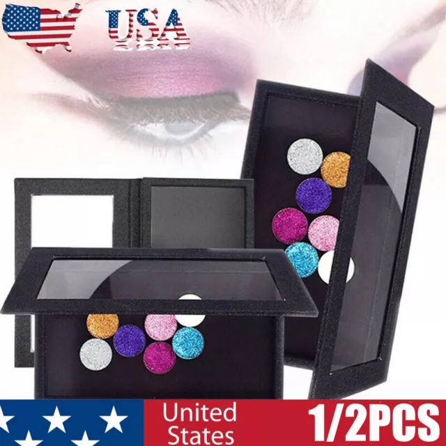 Large Empty Makeup Case DIY Empty Magnetic Eyeshadow Palette Cosmetic Blush Box