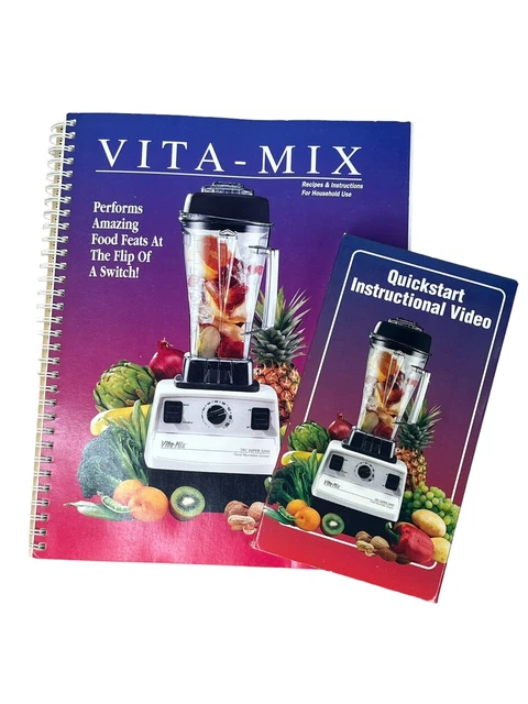 Vitamix Recipes & Instructions Booklet & Video Tape