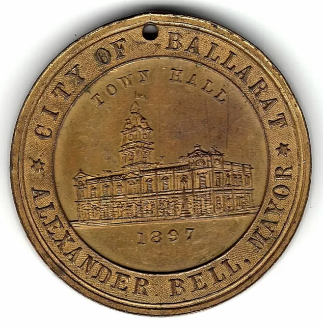 1897     Medal      Queen Victoria's 60 Years Of Reign      City Of Ballarat