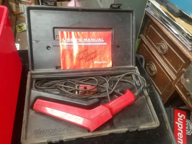 Snap-On Tools Computerized Tach Advance Timing Light MT1261A w/ PB48 Case Manual