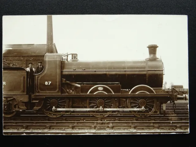 Railway H.& B.R. Hull & Barnsley Railway LOCOMOTIVE No.87 pre 1914 RP Postcard
