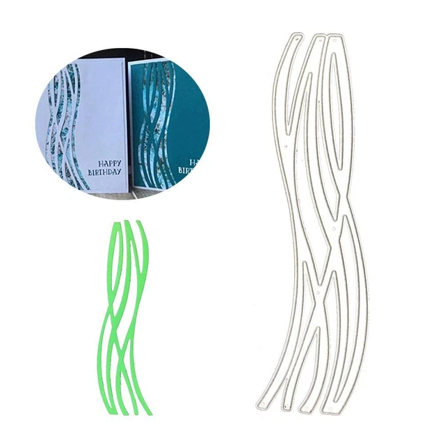 Metall Stanzform für Scrapbooking Wellenlinie Rand Prägeschablone Alben-