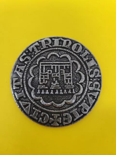 RARE Vintage Replica Coin Token Medallion Crusades Tripoli Metal Collectible