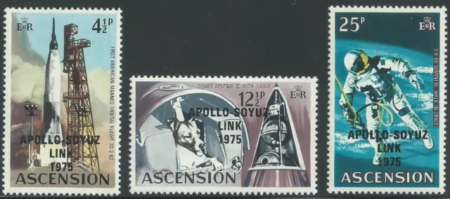 EDSROOM-17143 Ascension 189-191 MNH 1975 Complete Apollo Soyuz Space