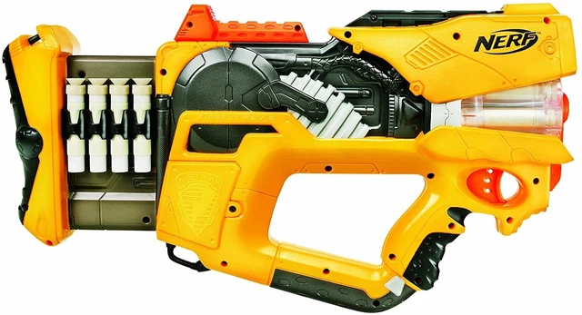 nerf-n-strike-firefly-rev-8-dart-blaster-glow-darts-rare-new-in